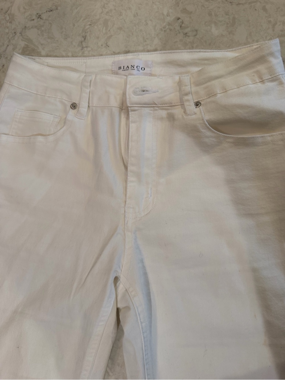 Bianco Women’s White Jeans - Classic Slim Fit